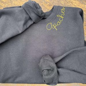Apaches Neckline Embroidered Sweatshirt