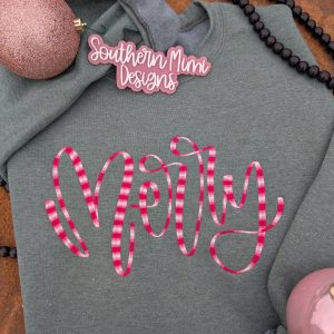 Merry Embroidered Sweatshirt
